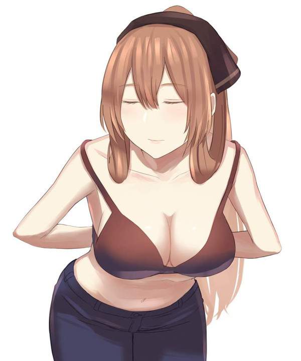 【あと少し】両腕を後ろに回してブラジャー外そうとしてる女子達の二次エロ画像【39枚目】