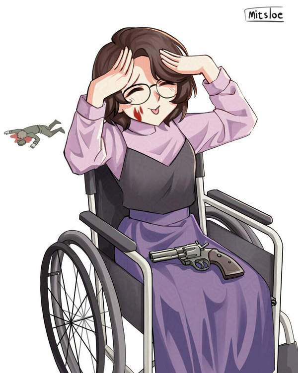 【バスケはしてない】車椅子に乗る女子の二次エロ画像【5枚目】