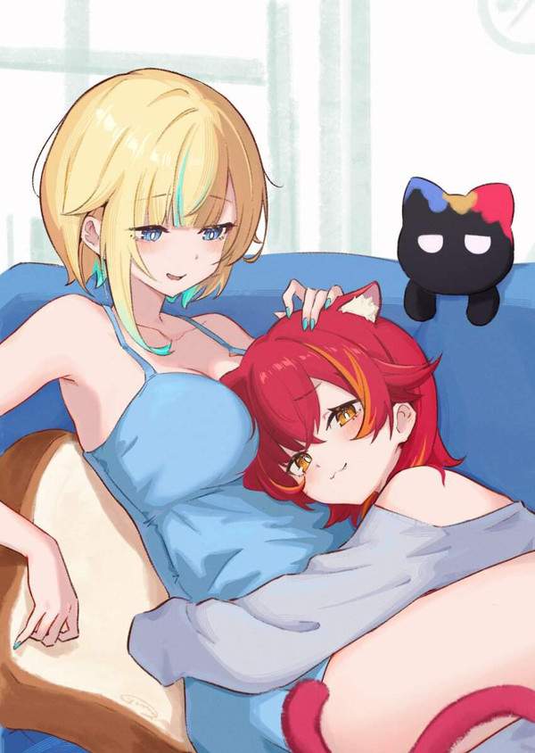 【ロンドンブーツ１号２号！？】金髪女子と赤髪女子の二次エロ画像【22枚目】