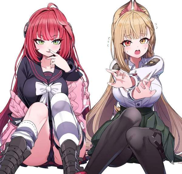 【ロンドンブーツ１号２号！？】金髪女子と赤髪女子の二次エロ画像【31枚目】