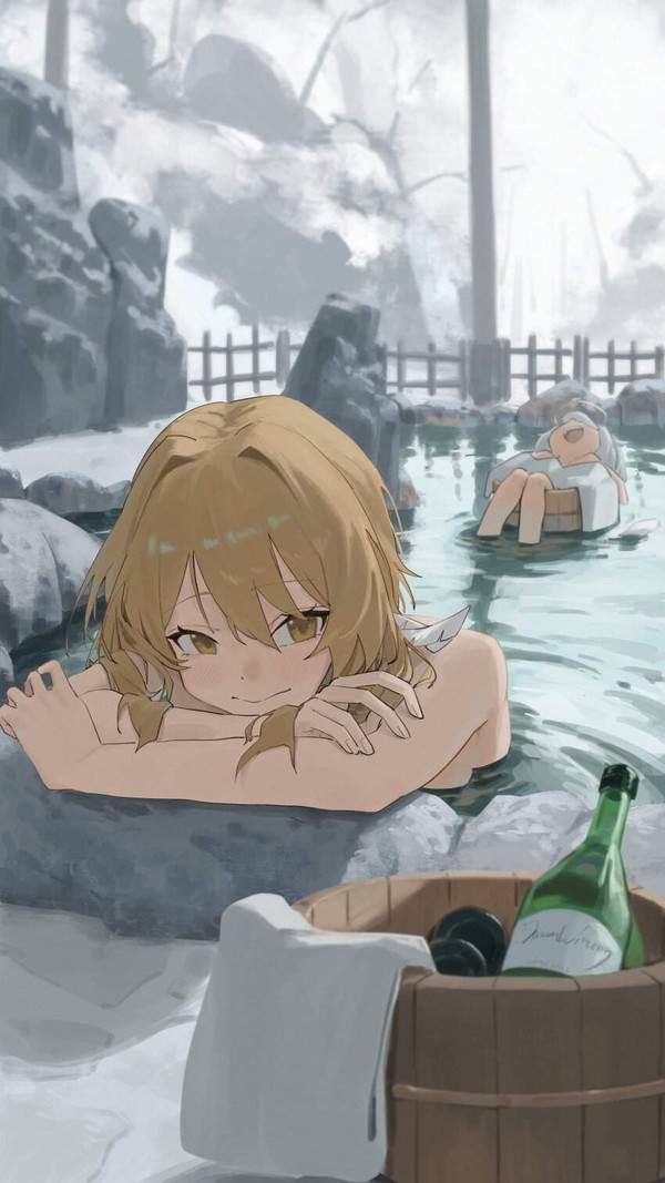 【よい風呂の日】お風呂でお酒を嗜む女子達の二次エロ画像【16枚目】