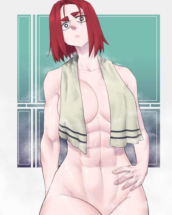 【タオルの日】首からタオル下げておっぱいが絶妙な女子達の二次エロ画像【10枚目】