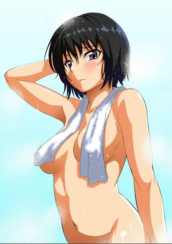 【タオルの日】首からタオル下げておっぱいが絶妙な女子達の二次エロ画像【16枚目】