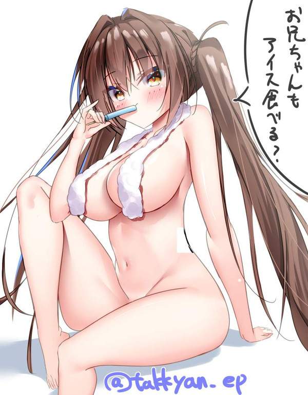 【タオルの日】首からタオル下げておっぱいが絶妙な女子達の二次エロ画像【17枚目】