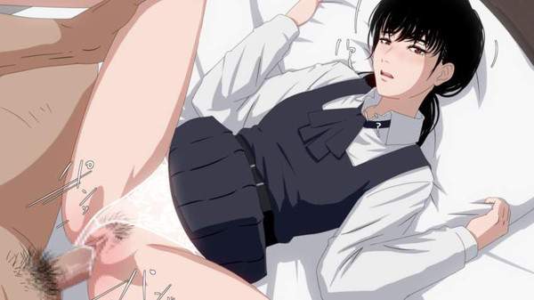 【覚えたて】未処理マン毛黒髪ＪＫがセックスしてるの二次エロ画像【20枚目】