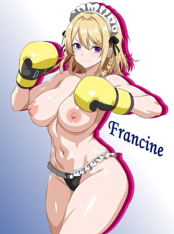 【世紀の一戦】おっぱい丸出し女性ボクサーの二次エロ画像【13枚目】