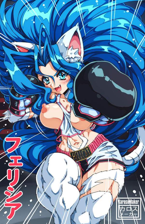 【世紀の一戦】おっぱい丸出し女性ボクサーの二次エロ画像【14枚目】