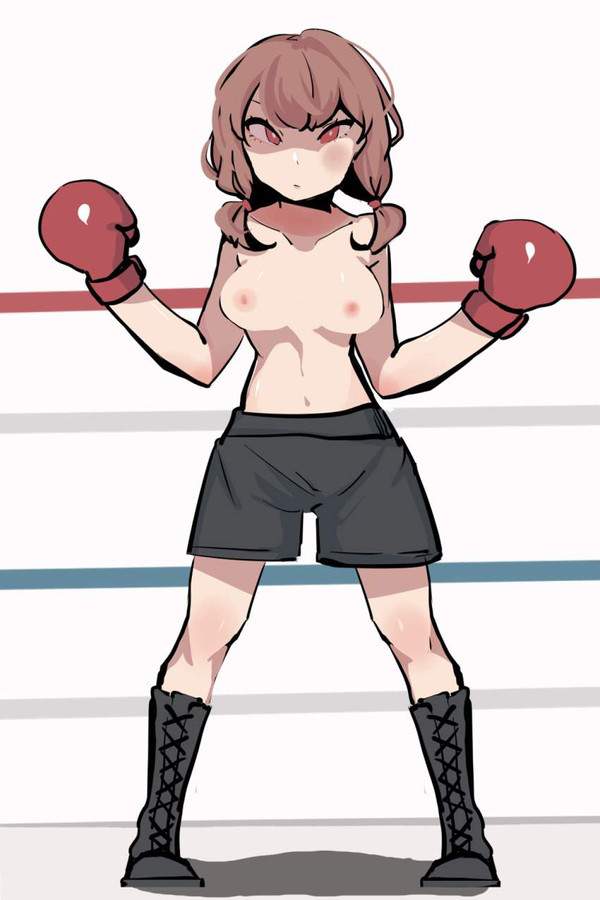 【世紀の一戦】おっぱい丸出し女性ボクサーの二次エロ画像【16枚目】