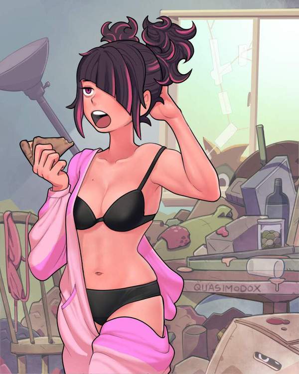 【ごみの日】ゴミ屋敷で暮らす最強な女子の二次エロ画像像【9枚目】