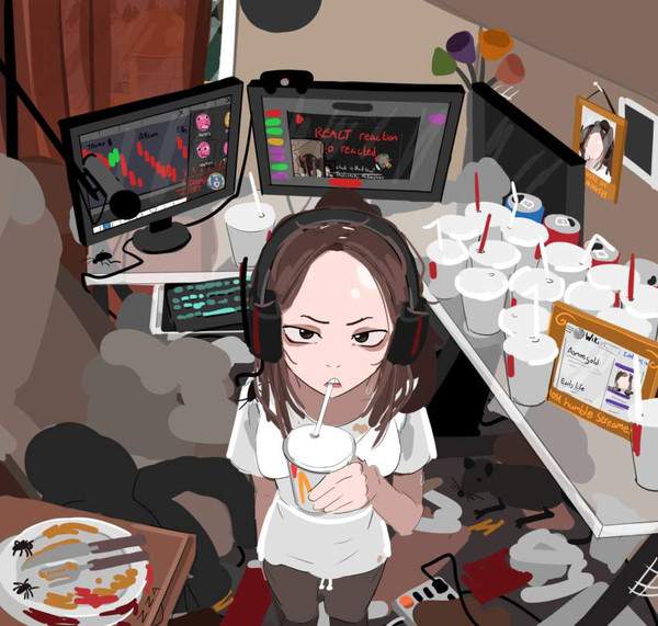【ごみの日】ゴミ屋敷で暮らす最強な女子の二次エロ画像像【13枚目】