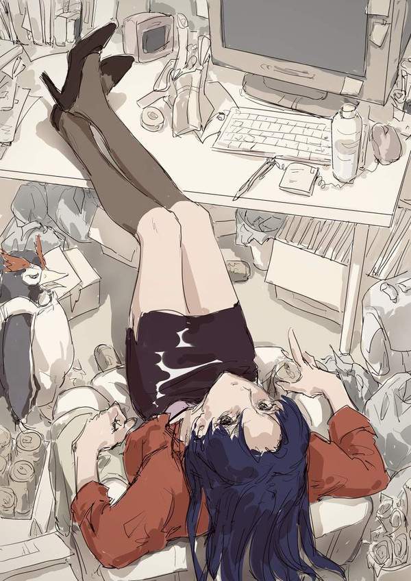 【ごみの日】ゴミ屋敷で暮らす最強な女子の二次エロ画像像【24枚目】