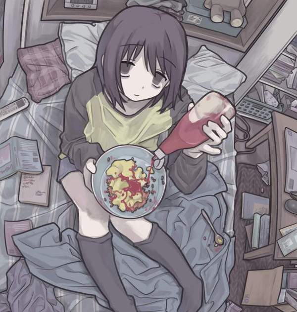 【ごみの日】ゴミ屋敷で暮らす最強な女子の二次エロ画像像【30枚目】