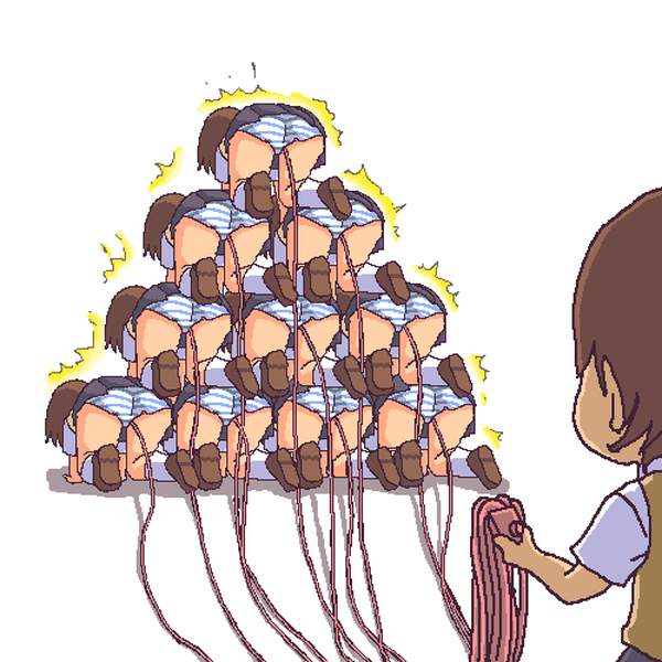 【資本主義】女子による人間ピラミッドの二次エロ画像【8枚目】