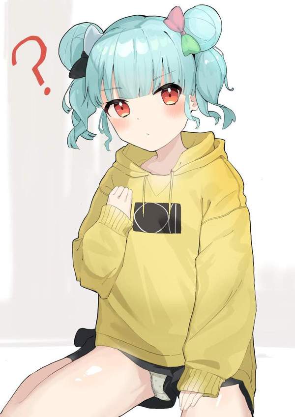 【何見てるの？】パンツ見えてるのに気づいてない女子の二次エロ画像【8枚目】