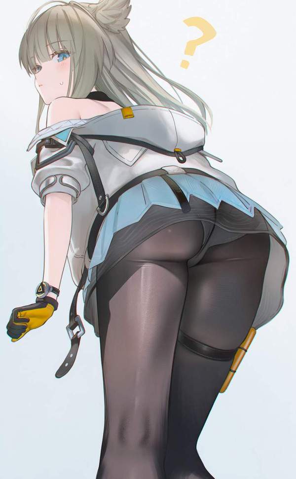 【何見てるの？】パンツ見えてるのに気づいてない女子の二次エロ画像【18枚目】