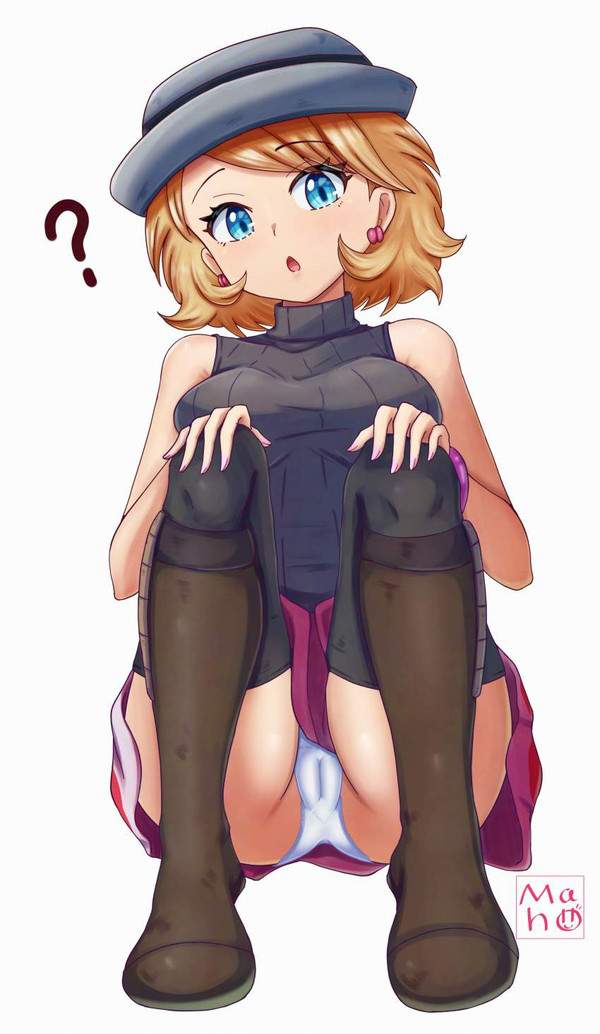 【何見てるの？】パンツ見えてるのに気づいてない女子の二次エロ画像【27枚目】