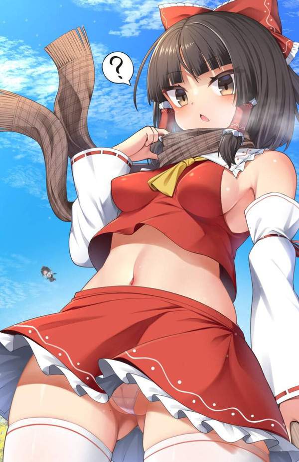 【何見てるの？】パンツ見えてるのに気づいてない女子の二次エロ画像【30枚目】