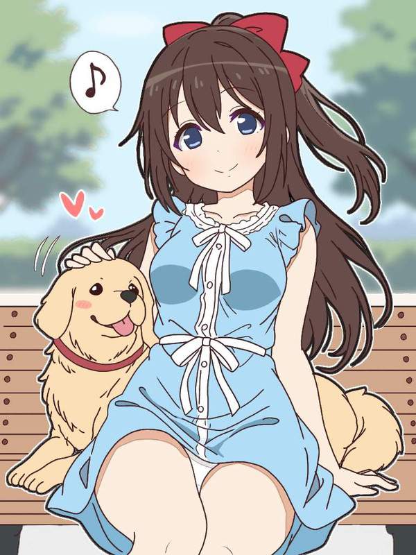 【何見てるの？】パンツ見えてるのに気づいてない女子の二次エロ画像【31枚目】