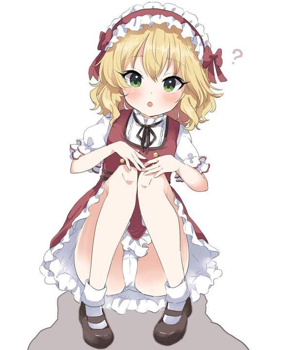 【何見てるの？】パンツ見えてるのに気づいてない女子の二次エロ画像【33枚目】