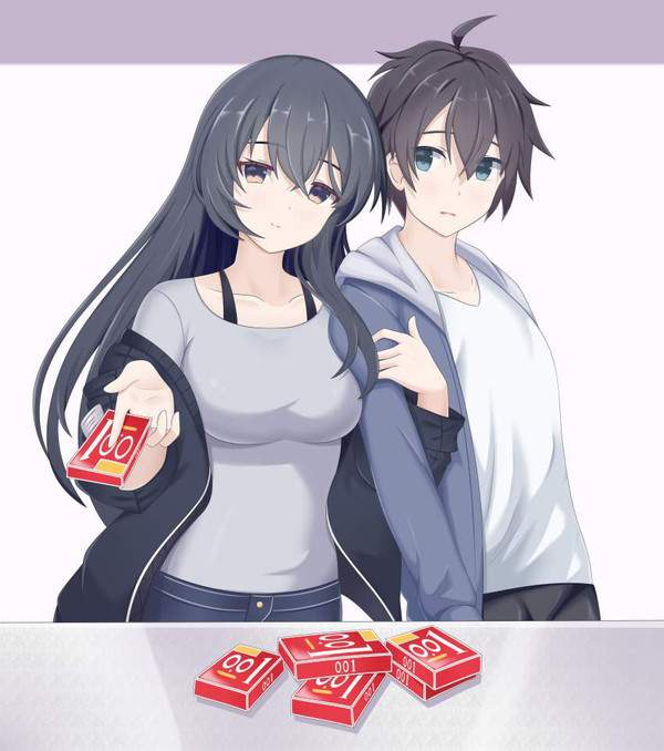 【ゴムの日】コンビニでコンドーム買ってる女子達の二次エロ画像【23枚目】