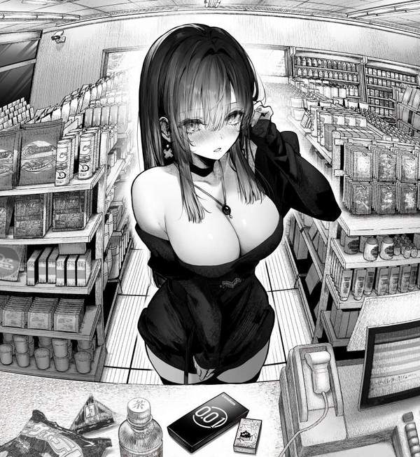 【ゴムの日】コンビニでコンドーム買ってる女子達の二次エロ画像【39枚目】