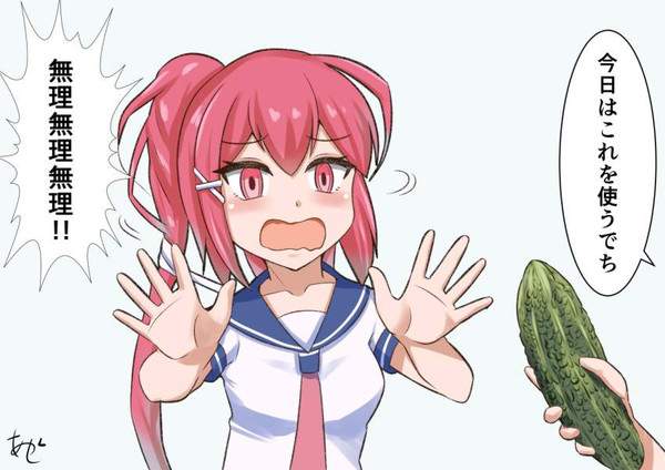 【ゴーヤーの日】ゴーヤーと女子達の二次エロ画像【9枚目】