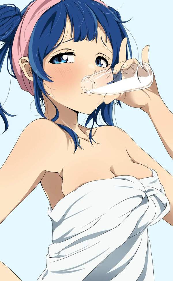 【ゴクゴクの日】腰に手を当ててビン牛乳を飲む女子達の二次エロ画像【12枚目】