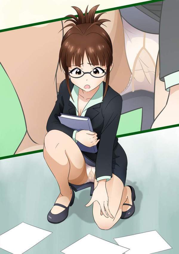 【ストッキングの日】ベージュのストッキングを履いた女子達の二次エロ画像【21枚目】