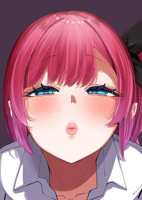 【キスの日】主観視点で眺めるキス顔女子達の二次エロ画像【5枚目】