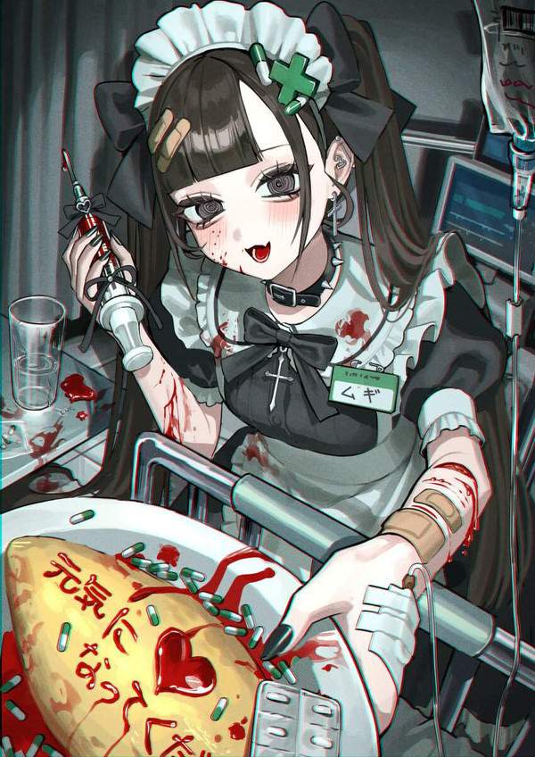 【愛は、かなりイタイ】メンヘラ女子の二次エロ画像【2枚目】