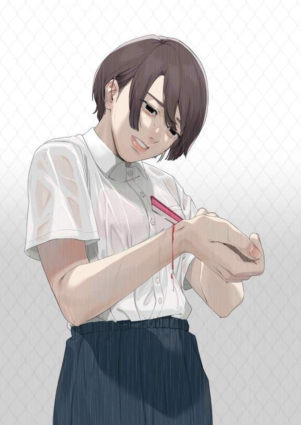 【愛は、かなりイタイ】メンヘラ女子の二次エロ画像【13枚目】
