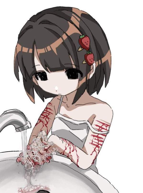 【愛は、かなりイタイ】メンヘラ女子の二次エロ画像【20枚目】