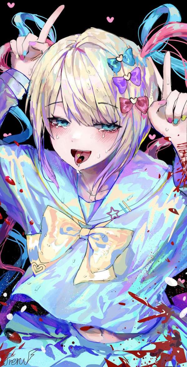 【愛は、かなりイタイ】メンヘラ女子の二次エロ画像【27枚目】