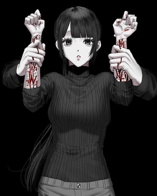 【愛は、かなりイタイ】メンヘラ女子の二次エロ画像【40枚目】