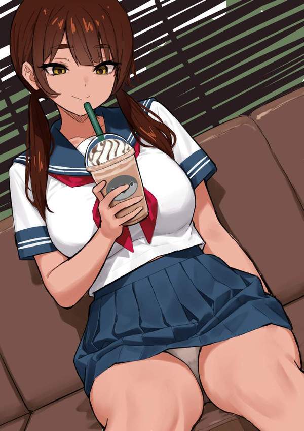 【ラッキーゾーンの日】座りパンチラの二次エロ画像【3枚目】