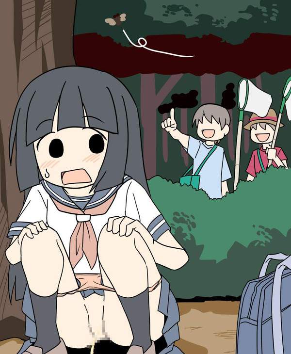 【四谷の路地裏あるある】野ションしてる女子高生の二次エロ画像【12枚目】