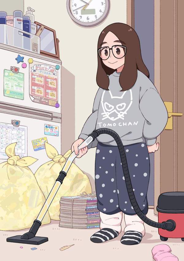 【ごみゼロの日・お掃除の日・掃除機の日】掃除機かけてる女子の二次エロ画像【38枚目】