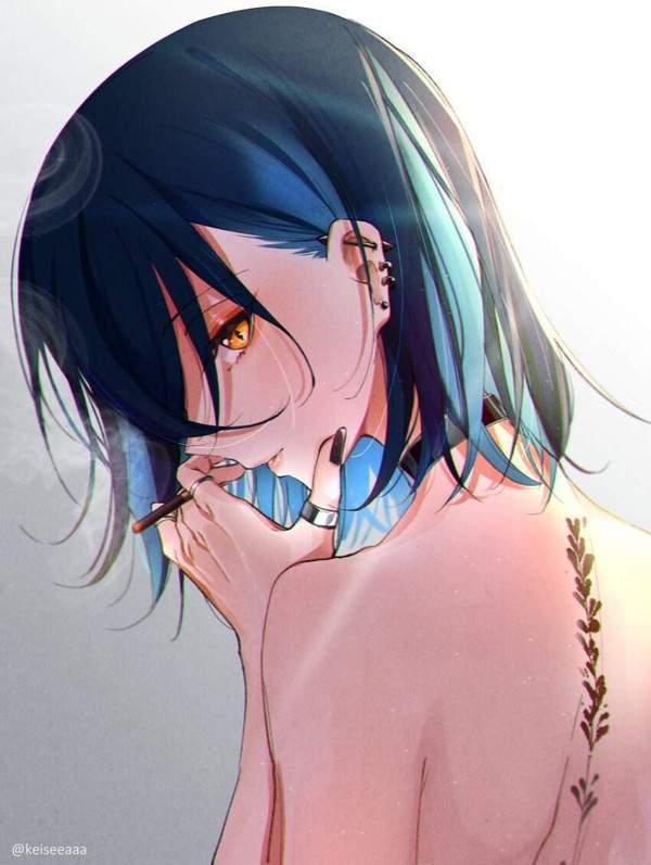 【世界禁煙デー】裸でタバコ吸う女子達の二次エロ画像【20枚目】