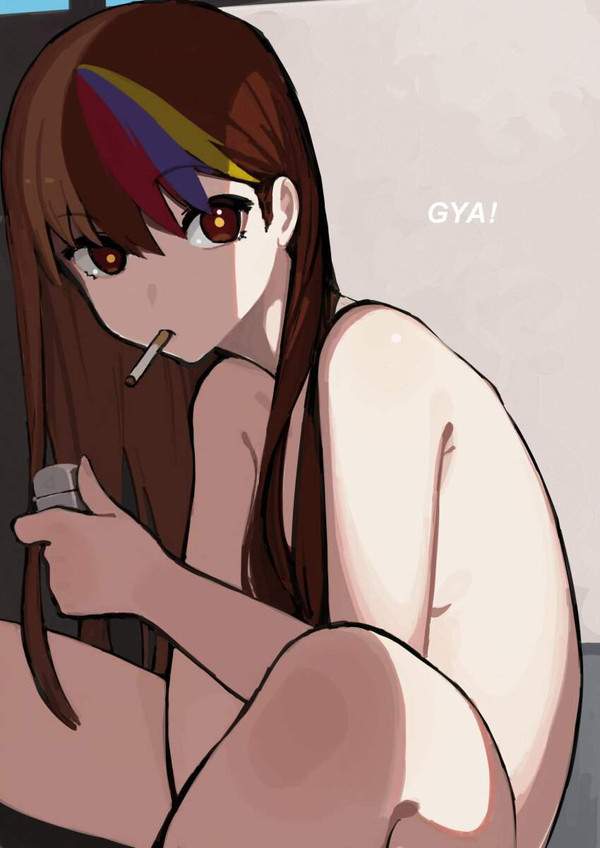 【世界禁煙デー】裸でタバコ吸う女子達の二次エロ画像【31枚目】