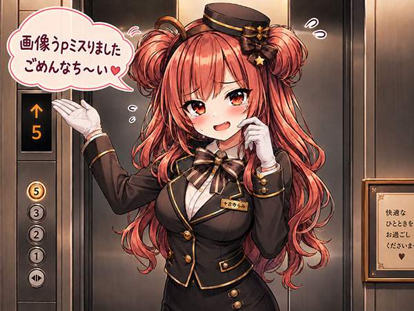 【ある種のリアル】エレベーターのエロ画像【謝罪イラスト】