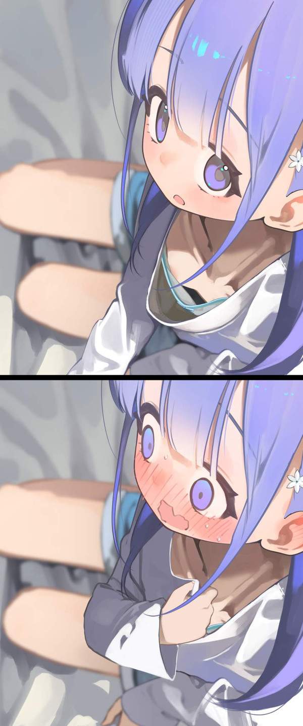 【二次だよ(投げやり)】貧乳が胸チラしてるエロ画像【12枚目】