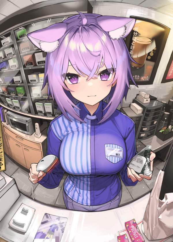 【ローソンの日】主におっぱいが盛り過ぎなローソン店員の二次エロ画像【14枚目】