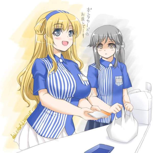 【ローソンの日】主におっぱいが盛り過ぎなローソン店員の二次エロ画像【22枚目】
