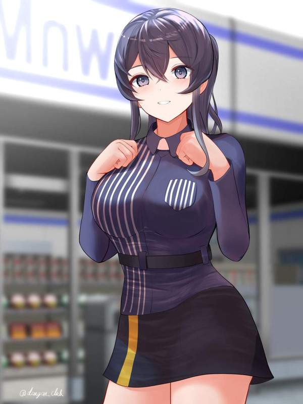 【ローソンの日】主におっぱいが盛り過ぎなローソン店員の二次エロ画像【30枚目】