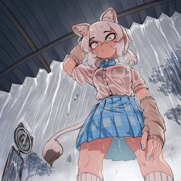 【禁忌】雨が踊るバスストップの二次エロ画像【11枚目】