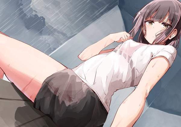 【禁忌】雨が踊るバスストップの二次エロ画像【20枚目】