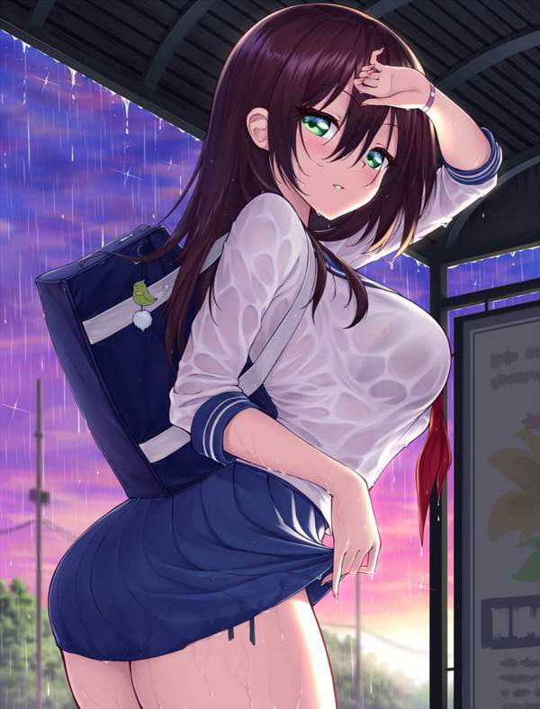 【禁忌】雨が踊るバスストップの二次エロ画像【40枚目】