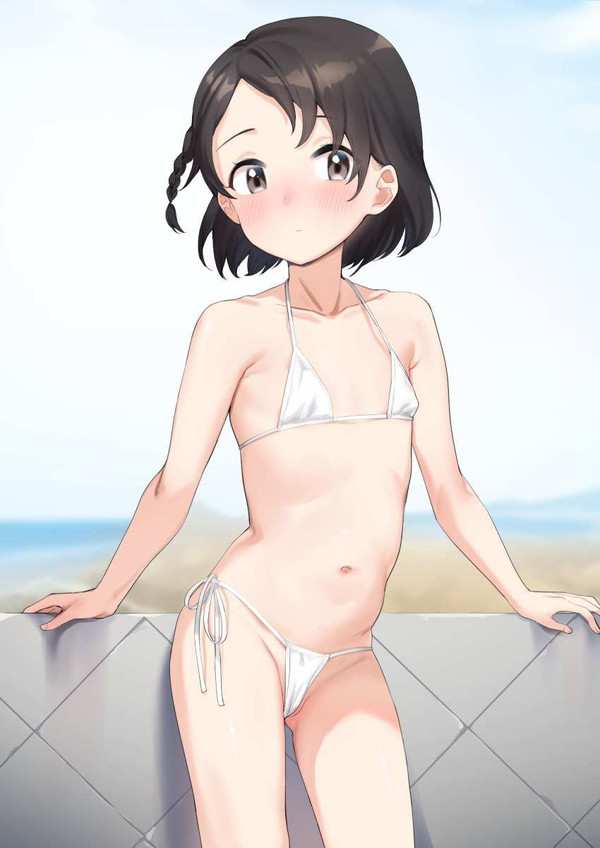 【20年前の思い出】マイクロビキニロリ娘達の二次エロ画像【8枚目】