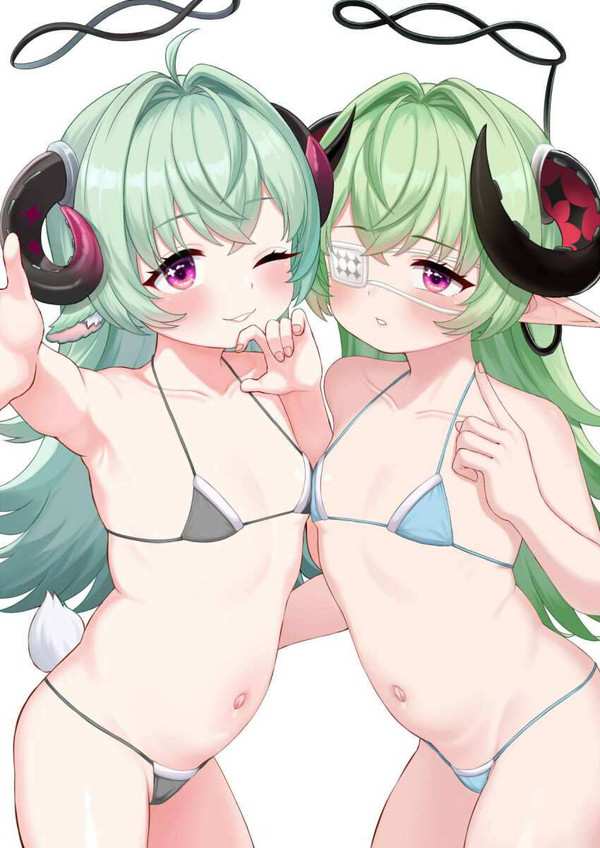 【20年前の思い出】マイクロビキニロリ娘達の二次エロ画像【19枚目】
