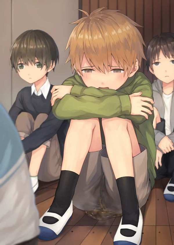 【信用金庫の日】お漏らししちゃったショタの二次エロ画像【1枚目】